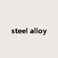 steel alloy是什么意思