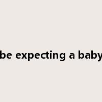be expecting a baby是什么意思