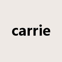 carrie是什么意思