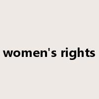 women's rights是什么意思
