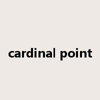 cardinal point是什么意思