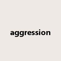 aggression是什么意思