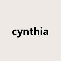 cynthia是什么意思
