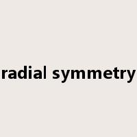 radial symmetry是什么意思