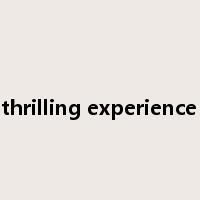 thrilling experience是什么意思