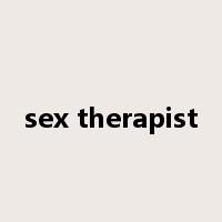 sex therapist是什么意思