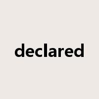 declared是什么意思