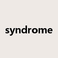 syndrome是什么意思