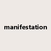 manifestation是什么意思