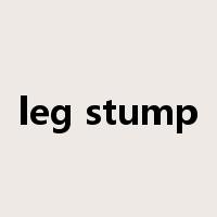 leg stump是什么意思