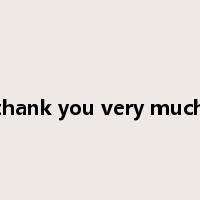 thank you very much是什么意思