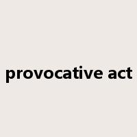 provocative act是什么意思