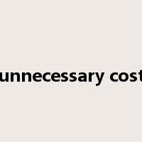 unnecessary cost是什么意思