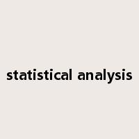 statistical analysis是什么意思
