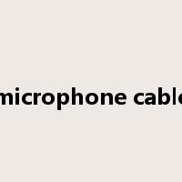 microphone cable是什么意思