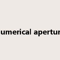 numerical aperture是什么意思