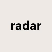 radar是什么意思
