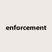 enforcement是什么意思