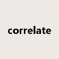 correlate是什么意思