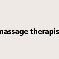 massage therapist是什么意思