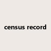 census record是什么意思