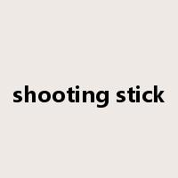 shooting stick是什么意思