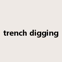 trench digging是什么意思