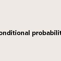 conditional probability是什么意思