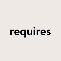 requires是什么意思
