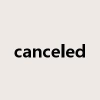 canceled是什么意思