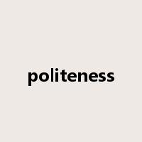 politeness是什么意思