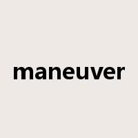 maneuver是什么意思
