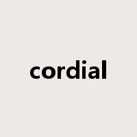 cordial是什么意思