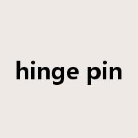 hinge pin是什么意思