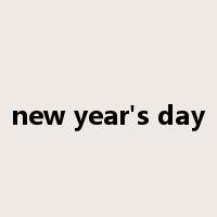 new year's day是什么意思