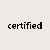 certified是什么意思