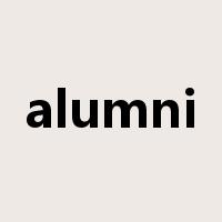 alumni是什么意思