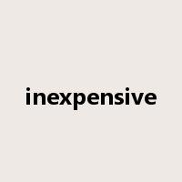 inexpensive是什么意思