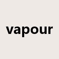 vapour是什么意思