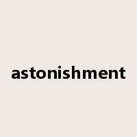 astonishment是什么意思