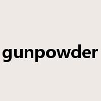 gunpowder是什么意思