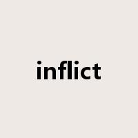 inflict是什么意思