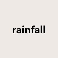 rainfall是什么意思