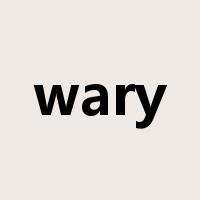 wary是什么意思