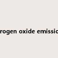 nitrogen oxide emissions是什么意思