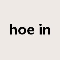 hoe in是什么意思
