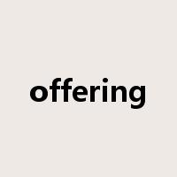 offering是什么意思