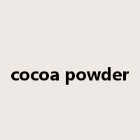 cocoa powder是什么意思