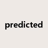 predicted是什么意思