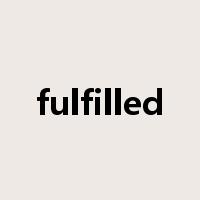 fulfilled是什么意思